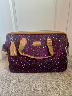 Steve Madden Purple Floral Travel Satchel